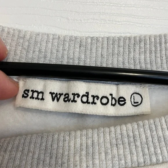 sm wardrobe Fox Print on Oatmeal Colored Cotton Blend Sweatshirt Women’s Large - Picture 11 of 14